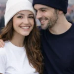 Çiftlere Özel 2'li Bere Seti Siyah Beyaz