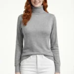 Balıkçı Yaka Triko Kazak - Koyu Gri